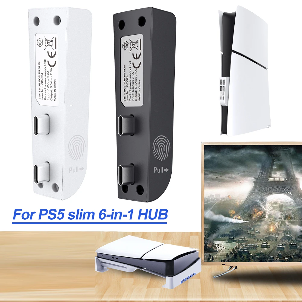 USB-хаб с 4 портами USB и 2 портами Type-C, внешний USB-разветвитель/расширитель для PS5 Slim, для Playstation 5 Slim
USB-хаб с 4 портами USB и 2 портами Type-C, внешний USB-разветвитель/расширитель для PS5 Slim, для Playstation 5 Slim