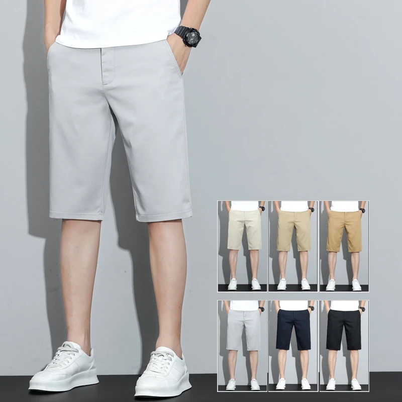 summer brand new slim straight lightweight cotton stretch men's shorts classic business casual mid-waist thin knee length pants
summer brand new slim straight lightweight cotton stretch men's shorts classic business casual mid-waist thin knee length pants