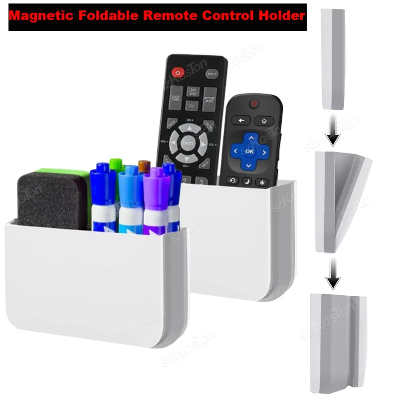 Magnetic Foldable Remote Control Pen Holder Wall Mount Multi-functional Organizer for Office Home Refrigerator Desk Accessories
Magnetic Foldable Remote Control Pen Holder Wall Mount Multi-functional Organizer for Office Home Refrigerator Desk Accessories