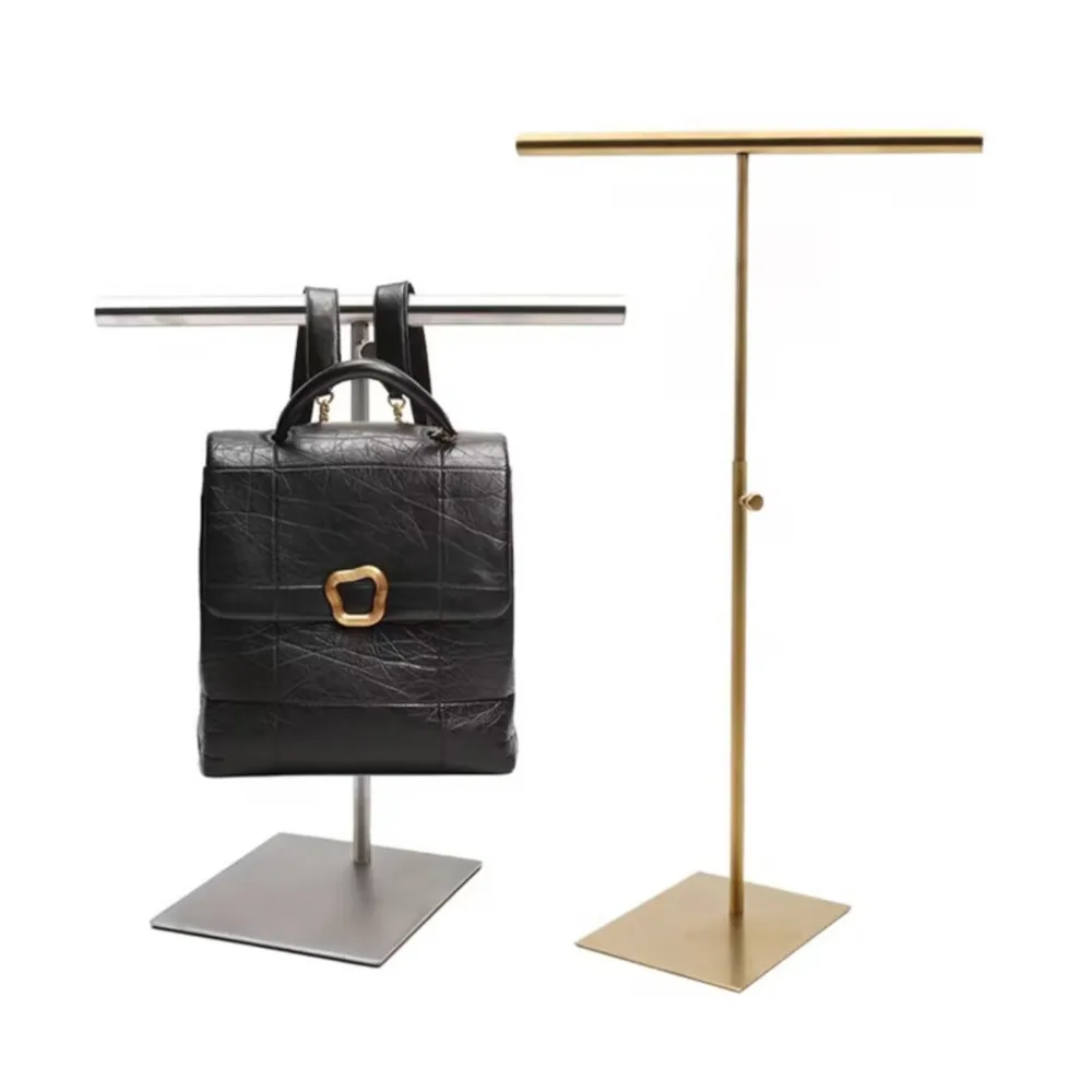 Stainless Steel Silk Scarves Display Rack Adjustable Fashion T-type Handbag Shelf Holder Backpack Wig Purse Display Stand Rack
Stainless Steel Silk Scarves Display Rack Adjustable Fashion T-type Handbag Shelf Holder Backpack Wig Purse Display Stand Rack