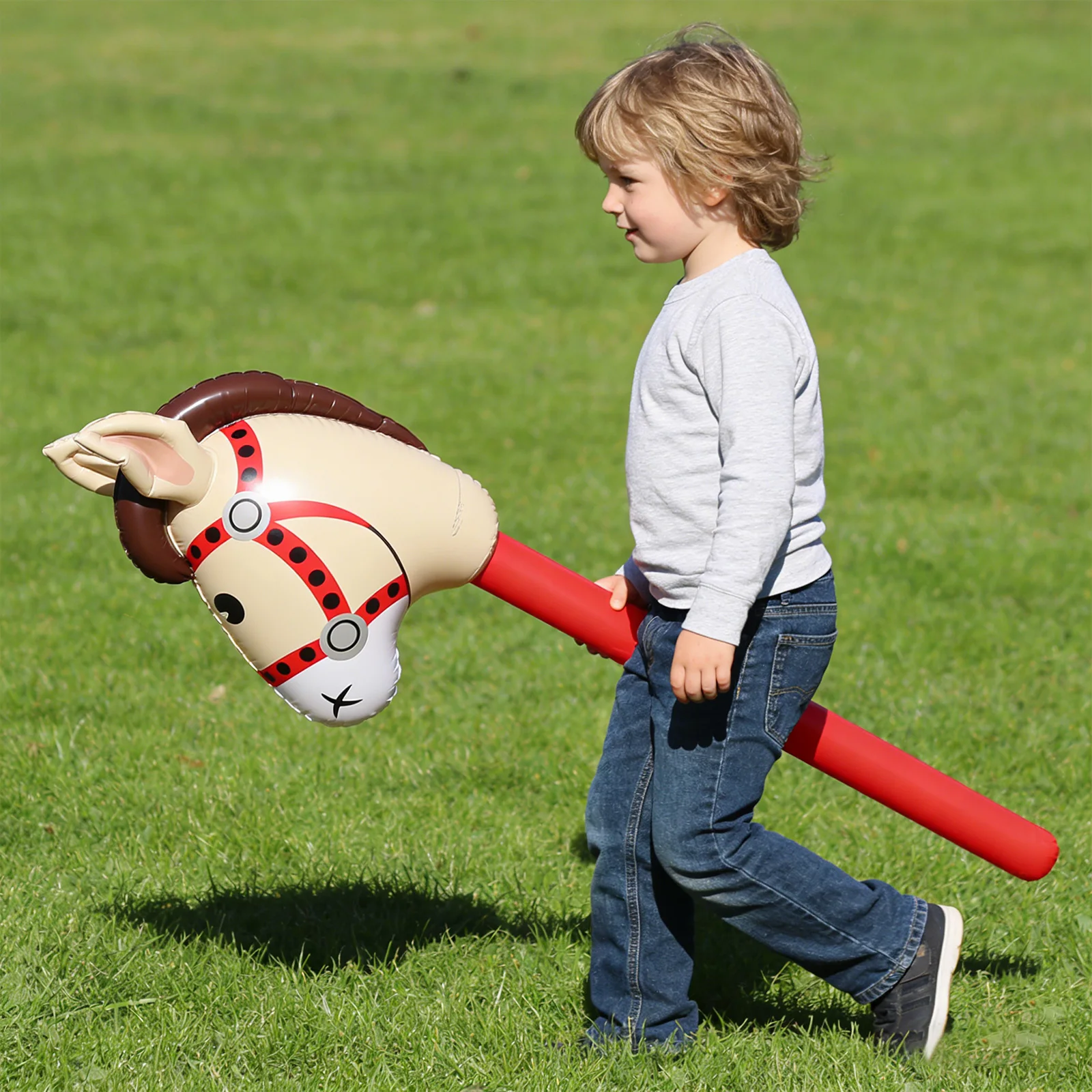 3Pcs Hobby Horse w/ Pump Inflatable Horse Costume Blow Up Pony Stick for Various Occasions Xmas Themed Birthday Parties
3Pcs Hobby Horse w/ Pump Inflatable Horse Costume Blow Up Pony Stick for Various Occasions Xmas Themed Birthday Parties