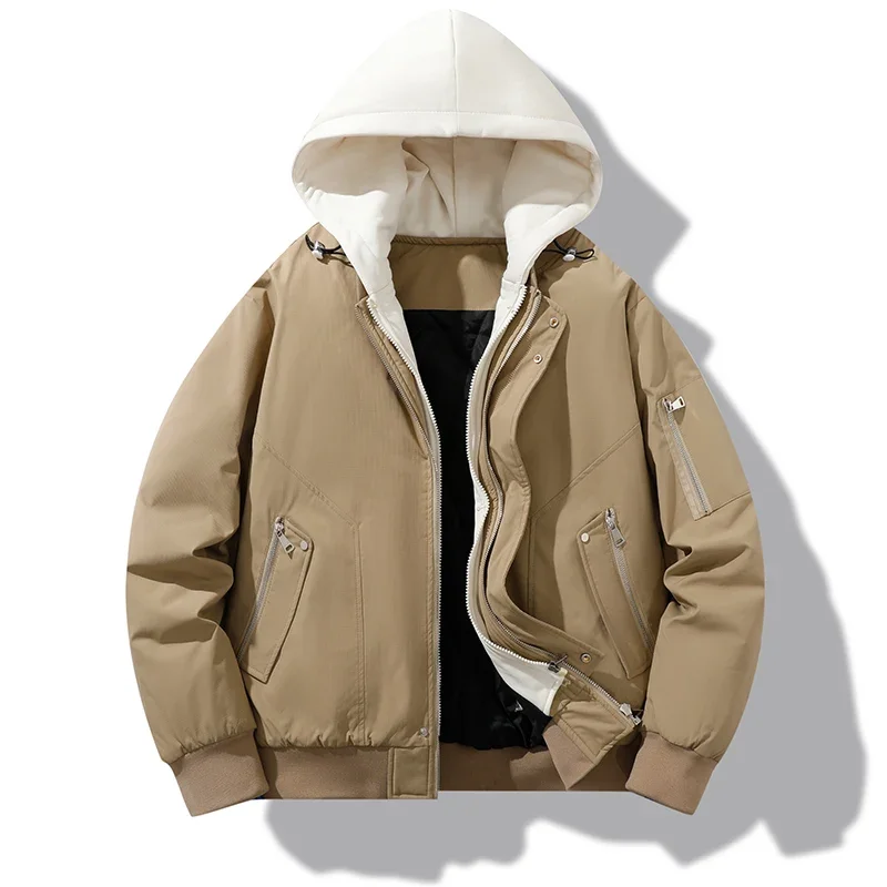 Fashion Quality Casual Parkas Jacket for Men Solid Color All-match Male Clothes with Hood Thicken Warm Outerwear 2024 Winter New
Fashion Quality Casual Parkas Jacket for Men Solid Color All-match Male Clothes with Hood Thicken Warm Outerwear 2024 Winter New