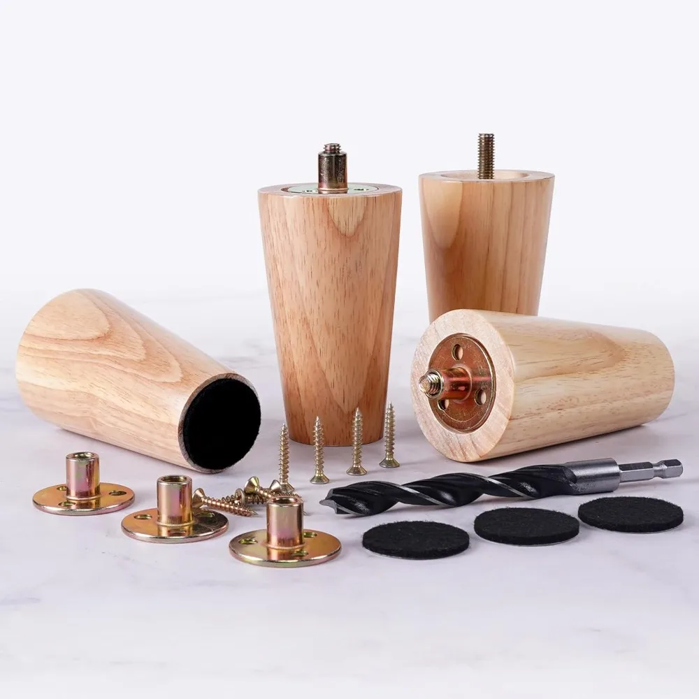 4-дюймовые деревянные ножки для мебели, набор из 4 предметов - ножки из массива дерева для стоек стола, поделок, османской, комода, шкафа, кровати - Woo
4-дюймовые деревянные ножки для мебели, набор из 4 предметов - ножки из массива дерева для стоек стола, поделок, османской, комода, шкафа, кровати - Woo