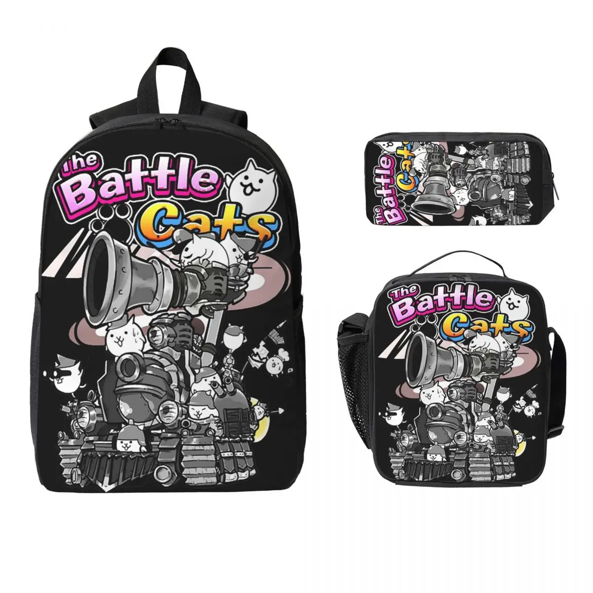 Рюкзак Tank - Battle Cats, студенческий рюкзак для мальчиков и девочек, школьная сумка, сумки на плечо для ноутбука, изолированная сумка для обеда, пенал 3 шт.
Рюкзак Tank - Battle Cats, студенческий рюкзак для мальчиков и девочек, школьная сумка, сумки на плечо для ноутбука, изолированная сумка для обеда, пенал 3 шт.