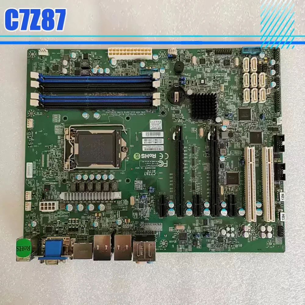 For Supermicro Workstation Motherboard 4th Generation i3 i5 i7 Series LGA1150 DDR3 PCI-E 3.0 SATA3 C7Z87
For Supermicro Workstation Motherboard 4th Generation i3 i5 i7 Series LGA1150 DDR3 PCI-E 3.0 SATA3 C7Z87