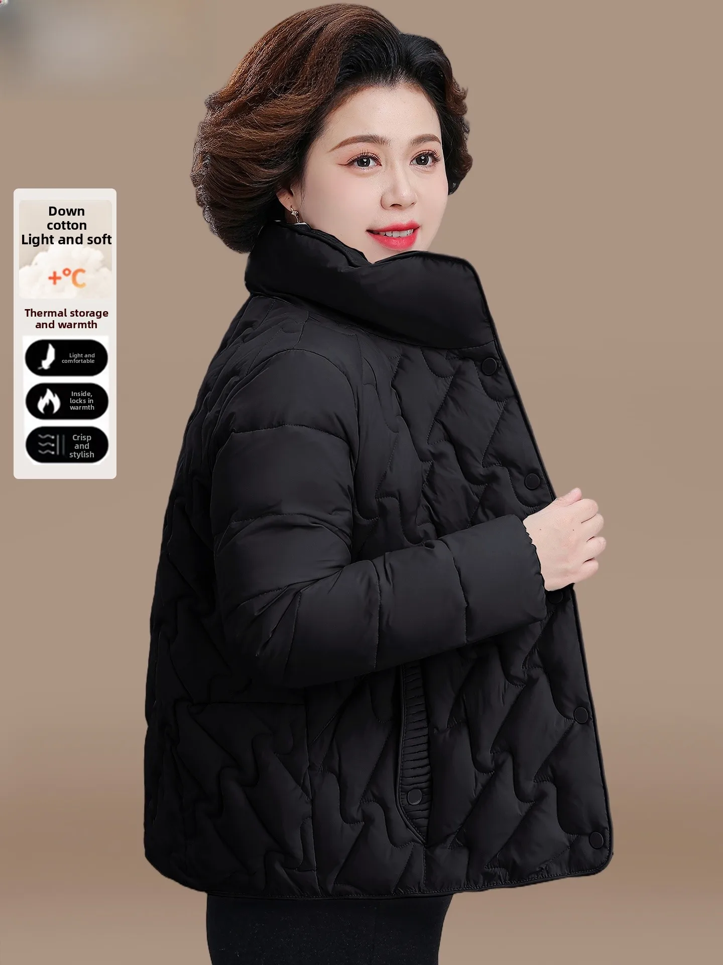 Winter Faion ort down Cotton Jaet Women's Outerwear Autumn Winter Warm Loose Fit Small Size Ladies' Cotton Coat
Winter Faion ort down Cotton Jaet Women's Outerwear Autumn Winter Warm Loose Fit Small Size Ladies' Cotton Coat