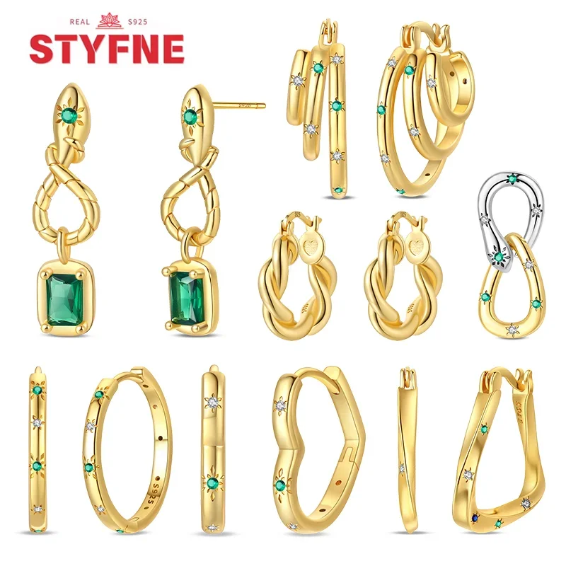 2025 New Silver 925 Snake Series Charming Earrings Green Zircon for Women's Gold Ear Shiny Zircon Wear Jewelry Anniversary Gift
2025 New Silver 925 Snake Series Charming Earrings Green Zircon for Women's Gold Ear Shiny Zircon Wear Jewelry Anniversary Gift