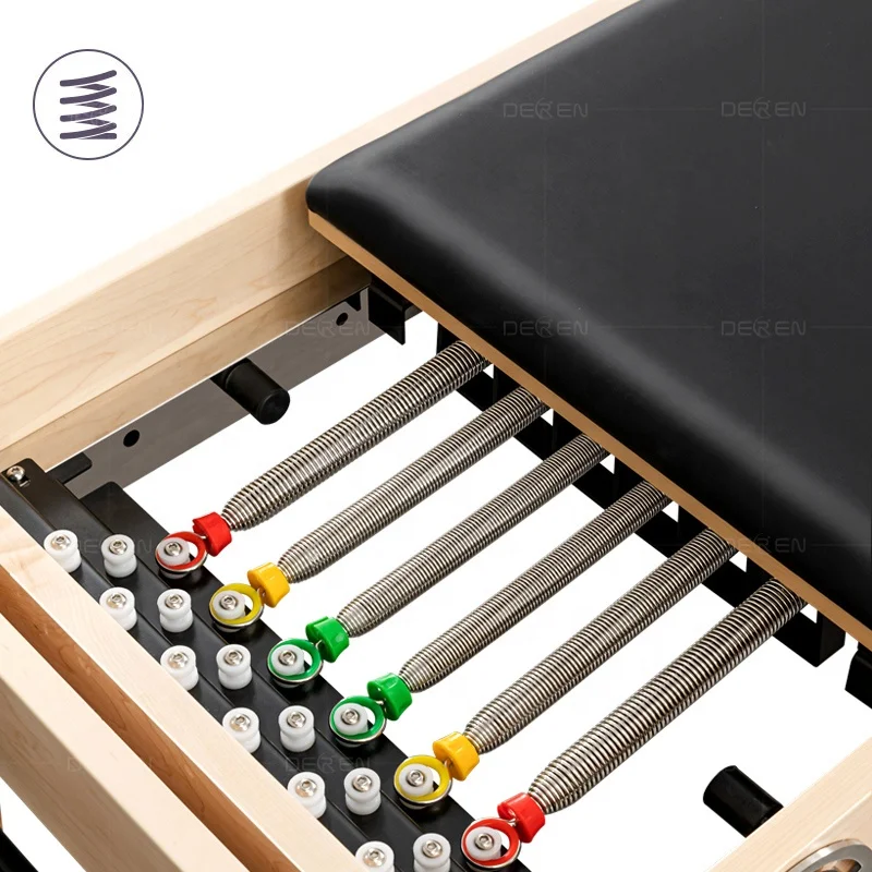 DEREN High Quality Home Yoga Studio Pilates Machine Wooden Reformers with Core Bed Box Jump Board Made of Maple Wood
DEREN High Quality Home Yoga Studio Pilates Machine Wooden Reformers with Core Bed Box Jump Board Made of Maple Wood