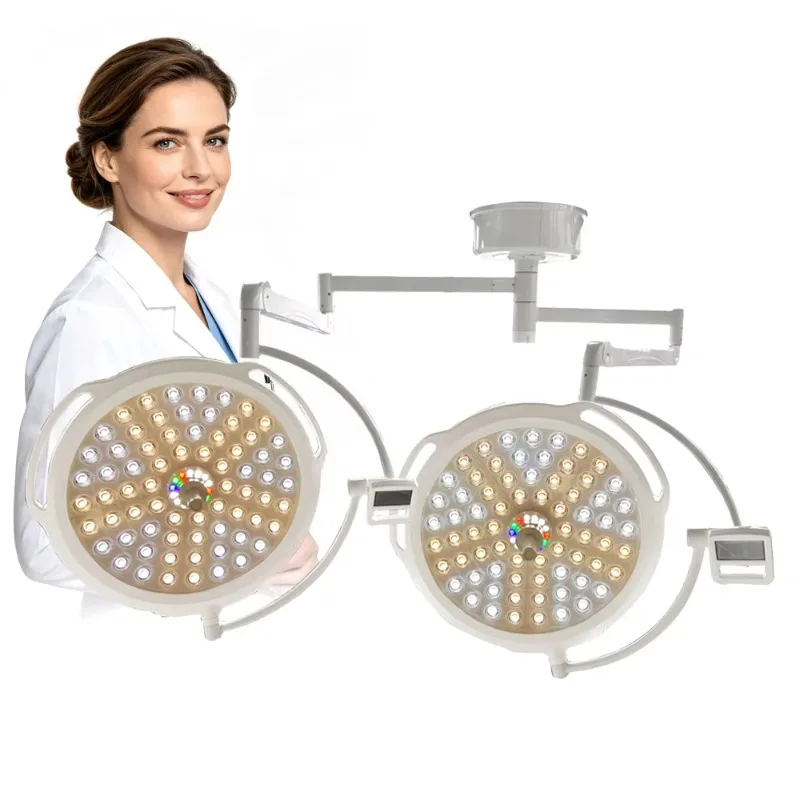 Medical Equipment Manufacturer Custom Low Heat Double Head Shadowless Lamp Ceiling Mounted Surgical Light Hospital Low MOQ
Medical Equipment Manufacturer Custom Low Heat Double Head Shadowless Lamp Ceiling Mounted Surgical Light Hospital Low MOQ