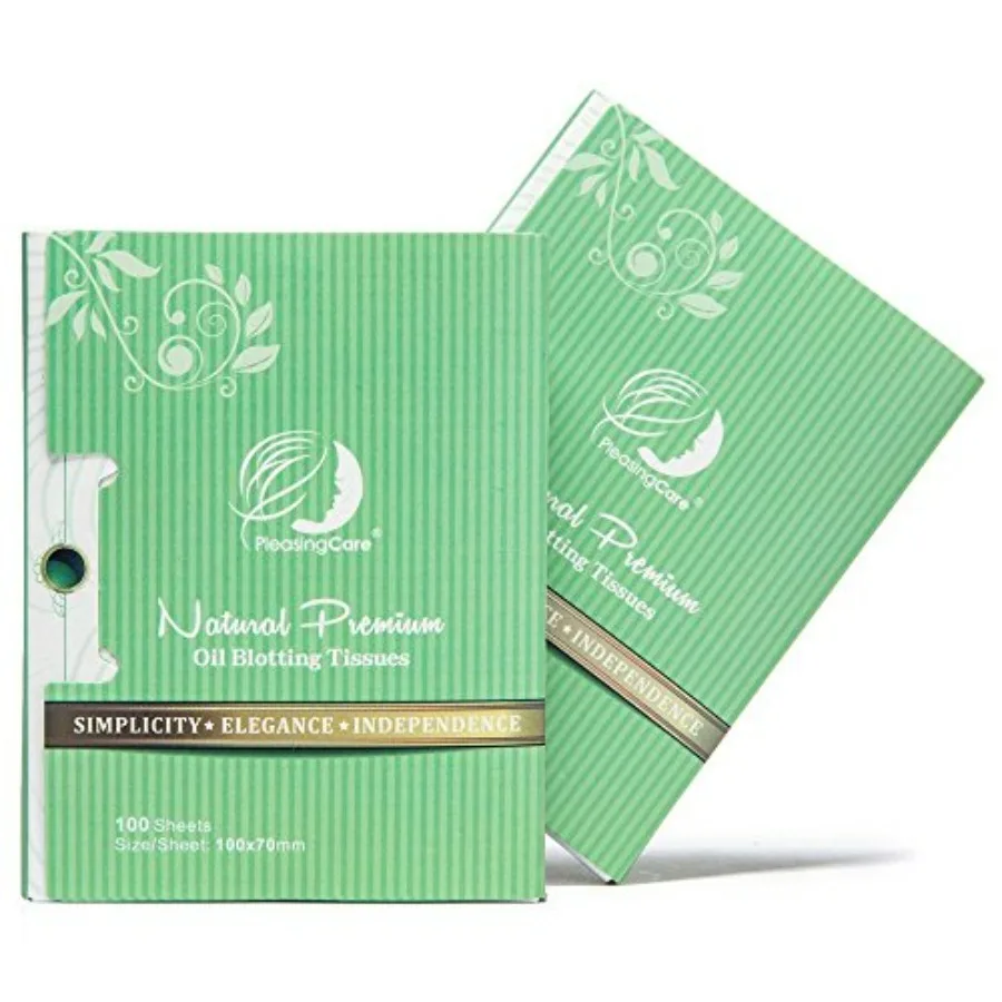 Natural Green Tea Oil Absorbing Tissues - 200 Counts in 2 Pack, Premium Face Oil Blotting Paper - Take 1 Pcs Each Time Design -
Natural Green Tea Oil Absorbing Tissues - 200 Counts in 2 Pack, Premium Face Oil Blotting Paper - Take 1 Pcs Each Time Design -