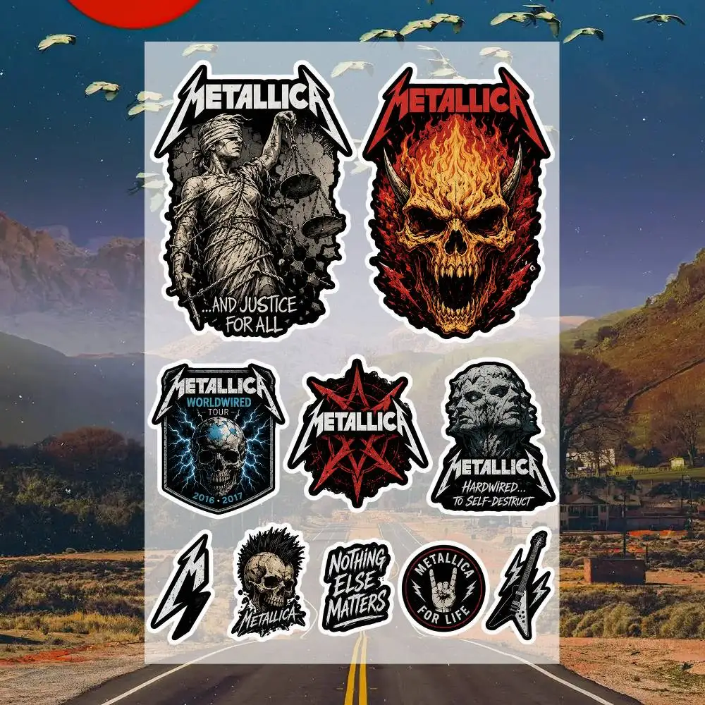 M-etallica Decal Set High Quality Printed and Cut Stickers Motorcycle Sticker
M-etallica Decal Set High Quality Printed and Cut Stickers Motorcycle Sticker