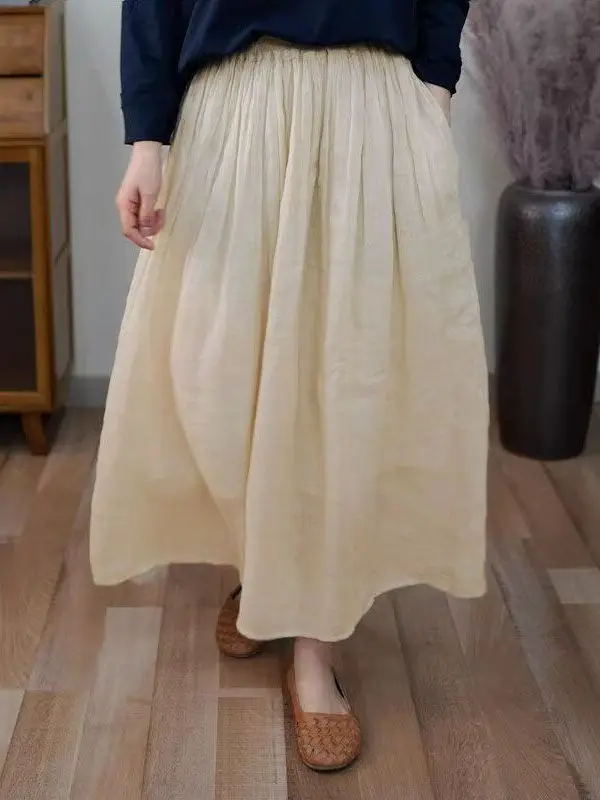 plus Size Long A-Line Skirt with Double Layer Color Elastic Waist Commute Style Summer New Arrival Women's Skirt
plus Size Long A-Line Skirt with Double Layer Color Elastic Waist Commute Style Summer New Arrival Women's Skirt