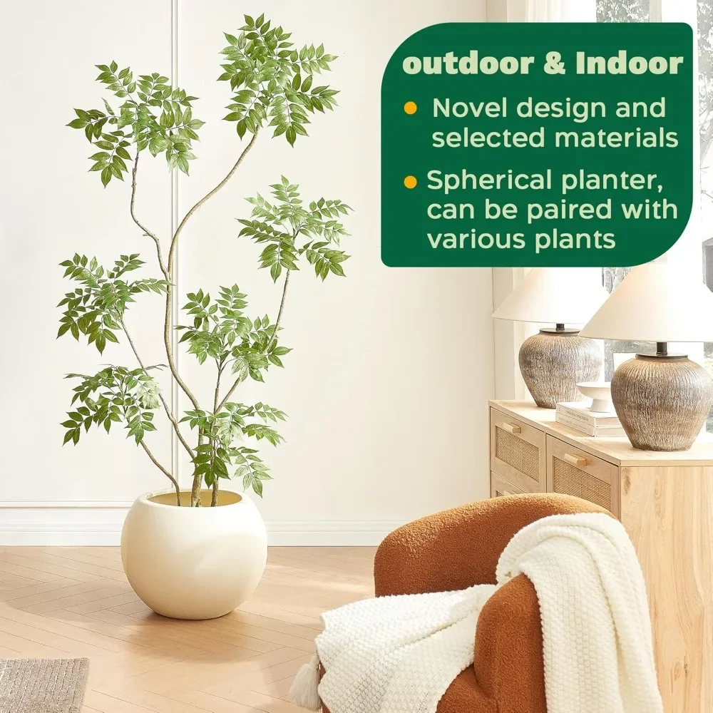 Plastic Sphere Planter with Drainage Hole & Removable Plug - Lightweight Round Flower Pot for Indoor/Outdoor Use
Plastic Sphere Planter with Drainage Hole & Removable Plug - Lightweight Round Flower Pot for Indoor/Outdoor Use