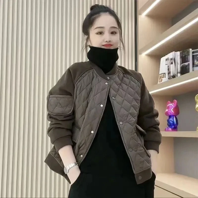 Women's cotton clip coat 2025 New High end Autumn Winter Jacket Black coffee Cotton Coat Warm Casual Fashion Short Top Female
Women's cotton clip coat 2025 New High end Autumn Winter Jacket Black coffee Cotton Coat Warm Casual Fashion Short Top Female