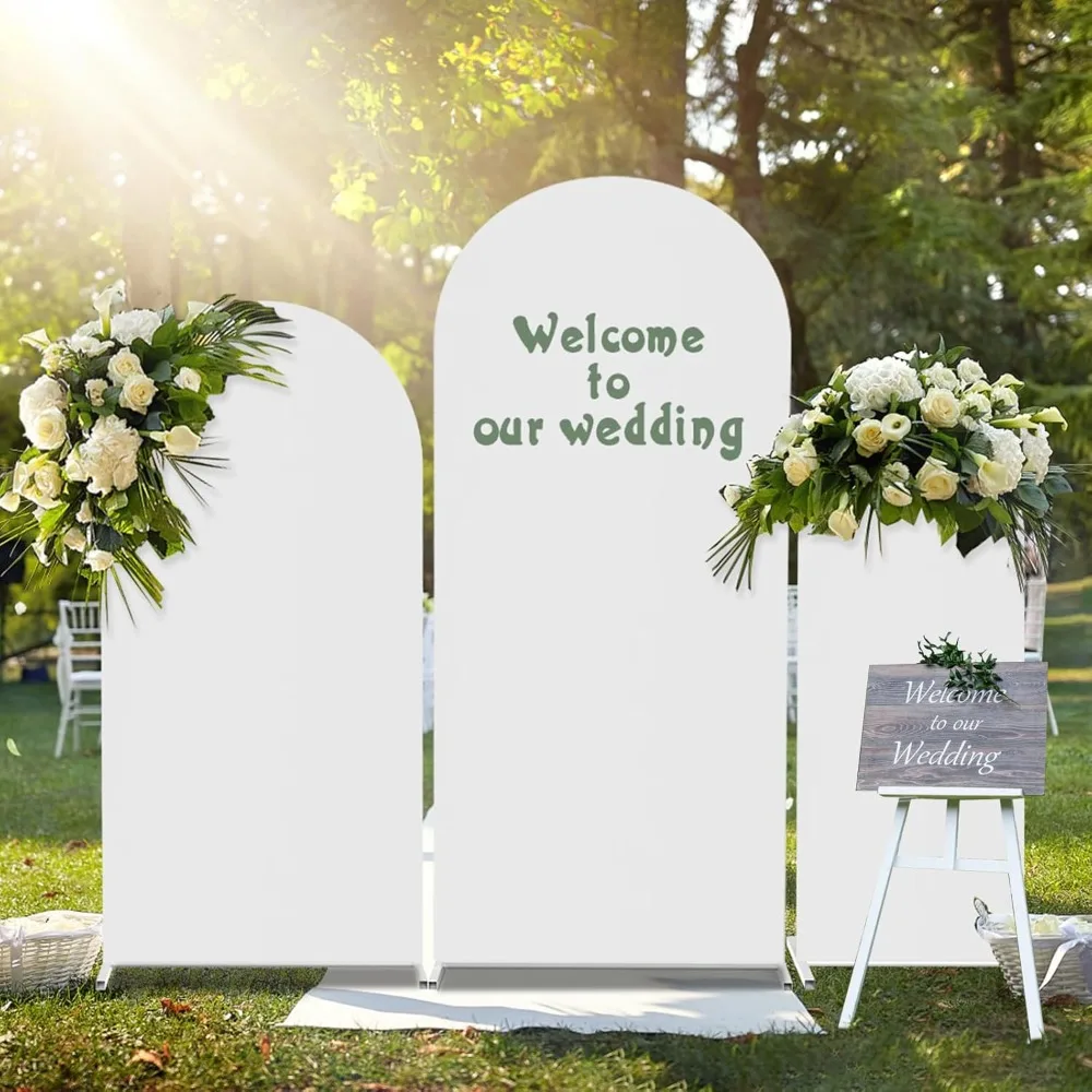 Arch Backdrop Stand Set with Stretchy White Arch Cover, Cover Kit for Wedding,Birthday,Bridal Baby Shower Ceremony Decoration
Arch Backdrop Stand Set with Stretchy White Arch Cover, Cover Kit for Wedding,Birthday,Bridal Baby Shower Ceremony Decoration