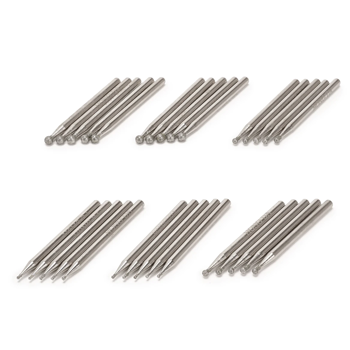 30 Pcs Bur Diamond Grinding Head Round Shape 1 2 3mm Bits Coated Ball Carving Burrs Shank 3 Tools for Stone
30 Pcs Bur Diamond Grinding Head Round Shape 1 2 3mm Bits Coated Ball Carving Burrs Shank 3 Tools for Stone