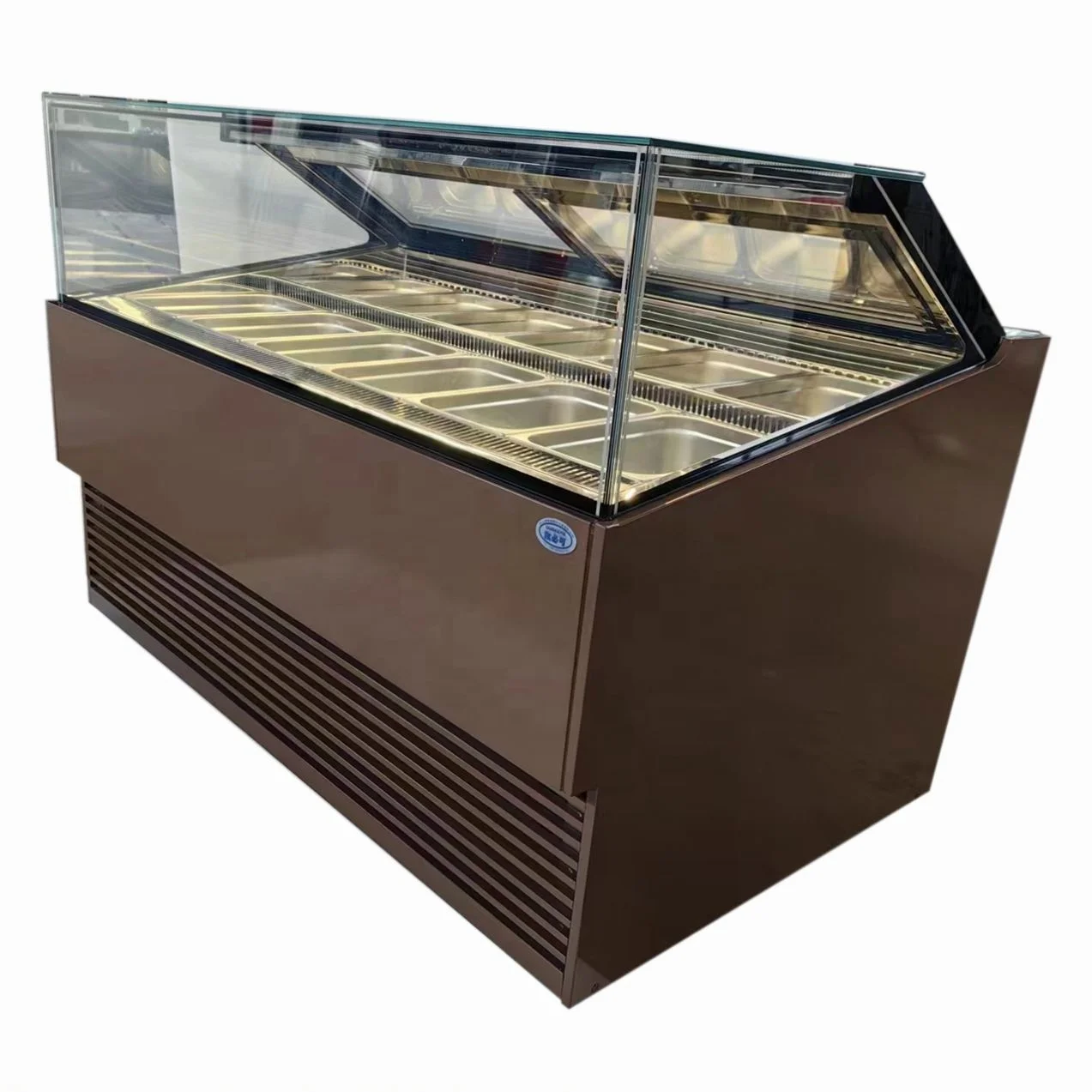 Commercial Portable Gelato Cabinet With Adjustable Shelves & Glass Doors For Displaying Ice Cream
Commercial Portable Gelato Cabinet With Adjustable Shelves & Glass Doors For Displaying Ice Cream
