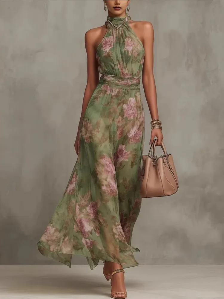 Pink Floral Print Slim Fit Dress Women Chic V-neck Ruffle Trim Flare Full Sleeves Ruched Slit Long Dresses Lady Elegant Wear New
Pink Floral Print Slim Fit Dress Women Chic V-neck Ruffle Trim Flare Full Sleeves Ruched Slit Long Dresses Lady Elegant Wear New