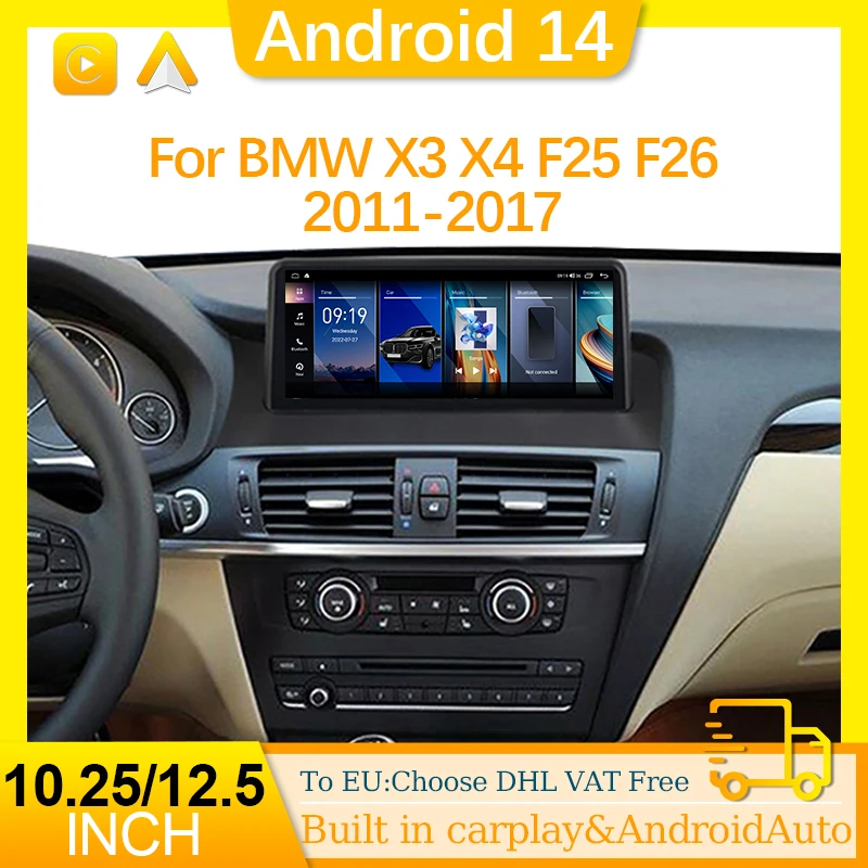 Автомобильный радиоприемник Android 14 Carplay для BMW X3 F25 X4 F26 2011-2017 GPS-навигация Стерео Мультимедийный экран DVD-плеер АВТО 4G WIFI
Автомобильный радиоприемник Android 14 Carplay для BMW X3 F25 X4 F26 2011-2017 GPS-навигация Стерео Мультимедийный экран DVD-плеер АВТО 4G WIFI