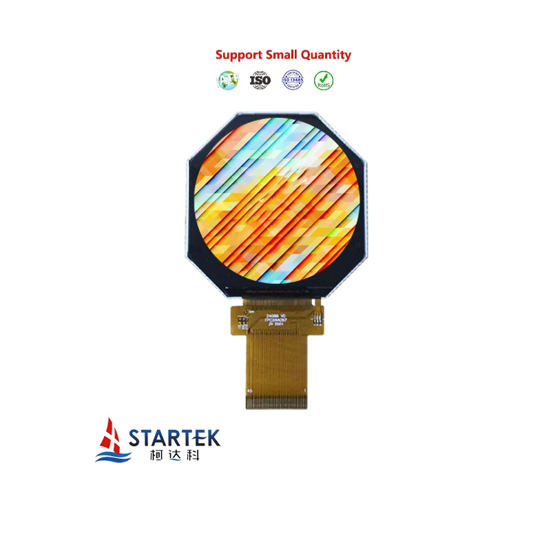 Circle Lcd 2.47 Inch 480*480 Resolution RGB Interface Round Tft Lcd Display with Touch Screen 2PCS