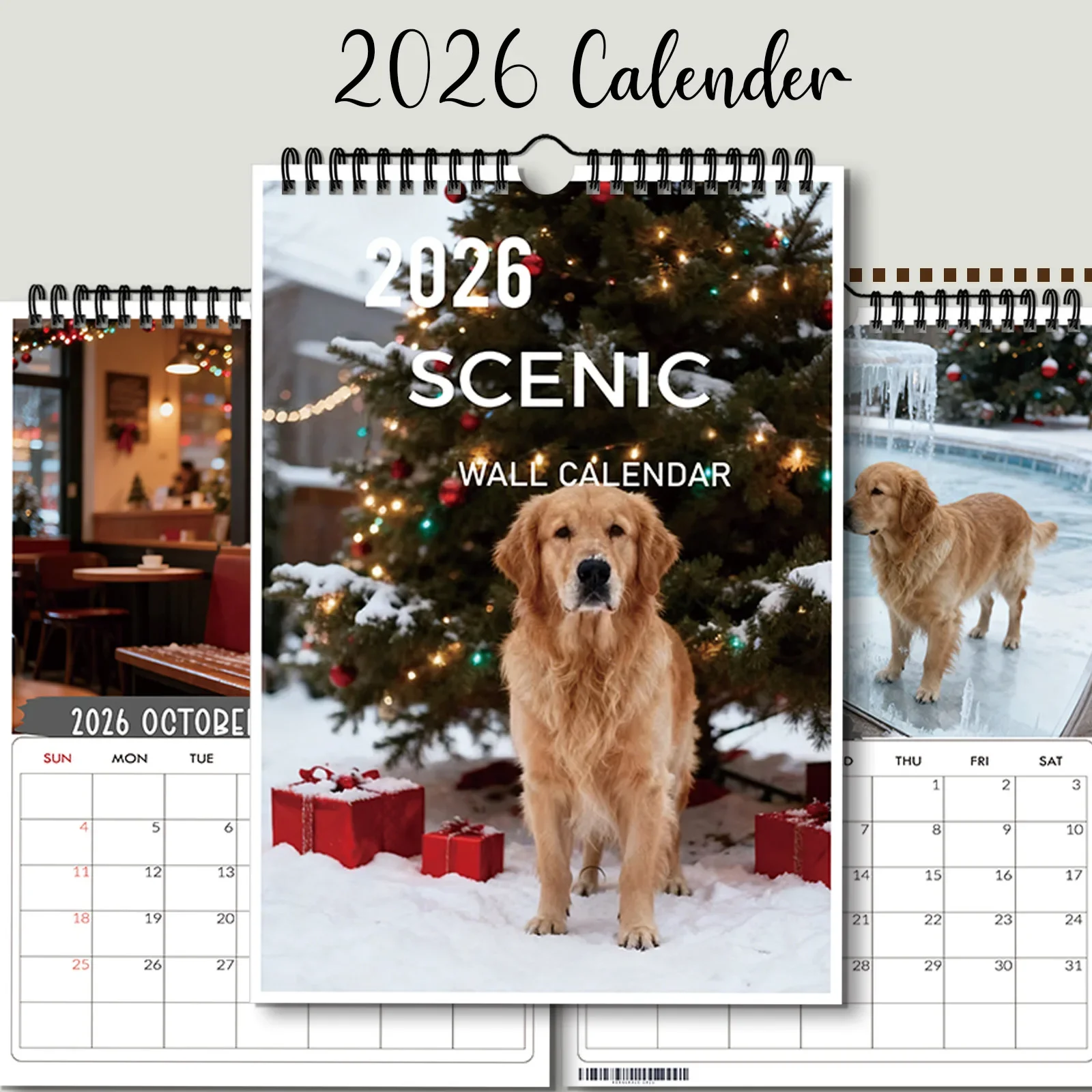 1PC Festive Golden Retriever Calendar, Fit For Home Living Room Office Decor, Great For Dog Lovers, Nice New Year Present
1PC Festive Golden Retriever Calendar, Fit For Home Living Room Office Decor, Great For Dog Lovers, Nice New Year Present