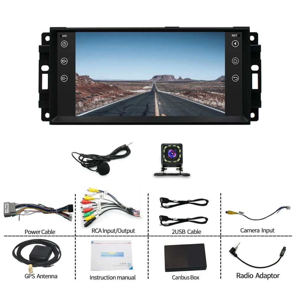 Car Navigation Player for Carplay/Android Auto 7 Inch Android 11 Bluetooth Automobile Music Player Compatible for Wrangler
Car Navigation Player for Carplay/Android Auto 7 Inch Android 11 Bluetooth Automobile Music Player Compatible for Wrangler