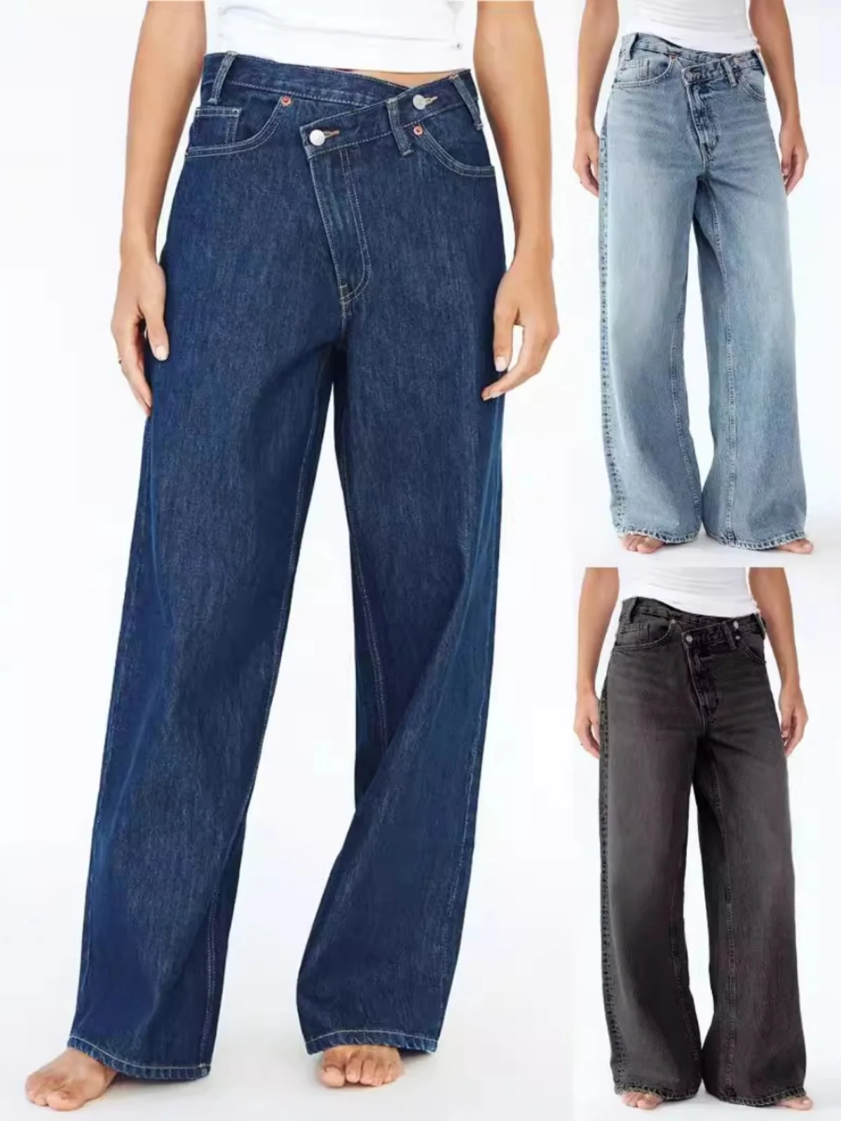 Джинсы женские прямые с высокой талией, высококачественные, длинные, для весны и осени, прямые джинсы-трубы с высокой талией
Джинсы женские прямые с высокой талией, высококачественные, длинные, для весны и осени, прямые джинсы-трубы с высокой талией