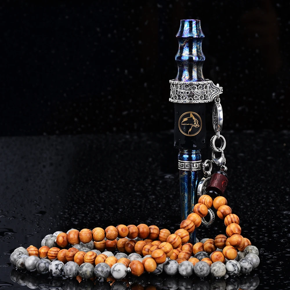 Wolfcoolvape арабский мундштук для кальяна, каменная деревянная цепочка из бисера, титановый синий мундштук, оригинальный мундштук для кальяна ShiSha
Wolfcoolvape арабский мундштук для кальяна, каменная деревянная цепочка из бисера, титановый синий мундштук, оригинальный мундштук для кальяна ShiSha