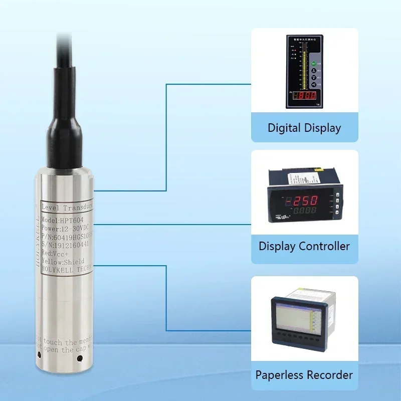 Exquisite 0-500m Submersible 4-20ma Deep Well Hydrostatic Submersible Level Transmitter Level Probe
Exquisite 0-500m Submersible 4-20ma Deep Well Hydrostatic Submersible Level Transmitter Level Probe