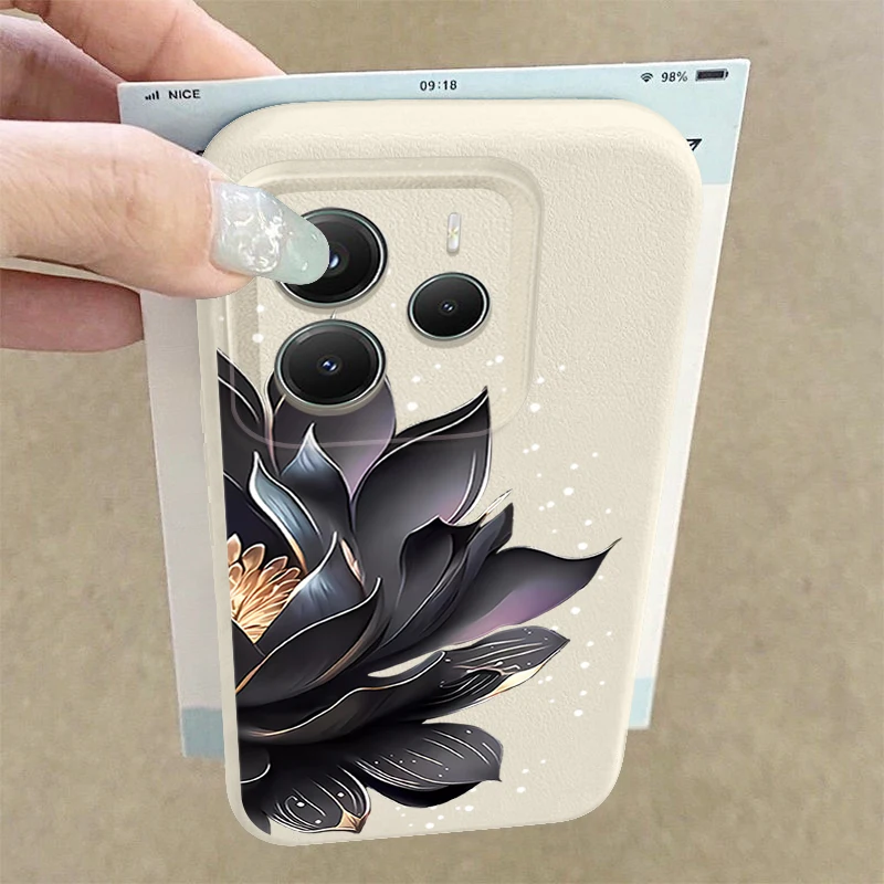 Мягкий чехол для телефона Xiaomi Redmi Note 14 Pro Plus 5G Note 13 12 11 14 Pro 13C 4G с черной текстурой кожи лотоса, силиконовый чехол из ТПУ
Мягкий чехол для телефона Xiaomi Redmi Note 14 Pro Plus 5G Note 13 12 11 14 Pro 13C 4G с черной текстурой кожи лотоса, силиконовый чехол из ТПУ