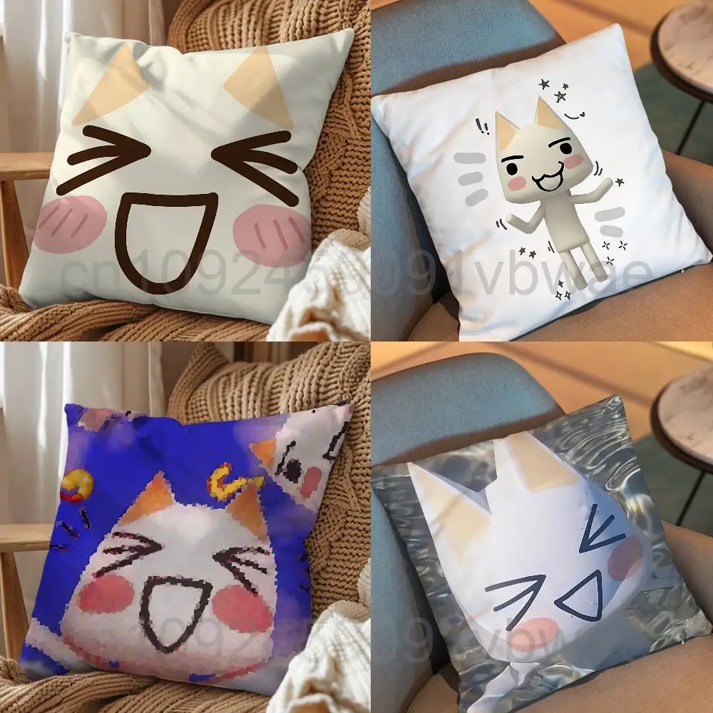 cute White cat Toro Inoue Cushion Cover Suitable For Sofa Car Bedroom Office Cushions Decorative Pillow Case
cute White cat Toro Inoue Cushion Cover Suitable For Sofa Car Bedroom Office Cushions Decorative Pillow Case