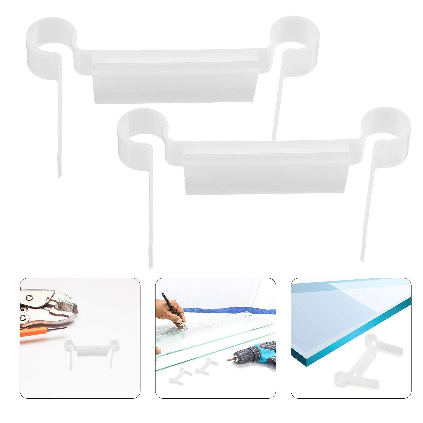 2pcs Glass Clamp Gasket Plastic Shower Door Hinge Parts Bottom Guide For Bathroom Kitchen Cabinet Home Office Hotel Use Durable
2pcs Glass Clamp Gasket Plastic Shower Door Hinge Parts Bottom Guide For Bathroom Kitchen Cabinet Home Office Hotel Use Durable