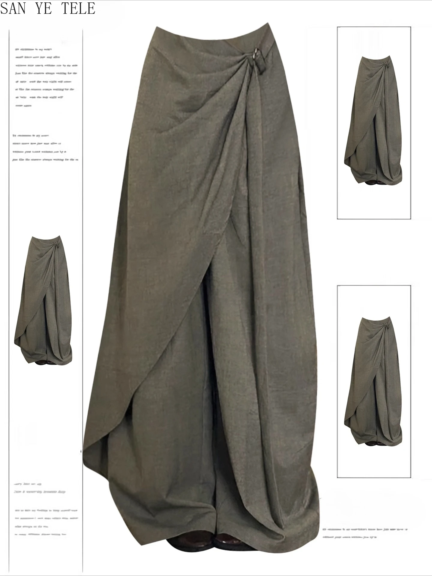 Irregular Ribbon Women Casual Suit Pants Vintage Loose Spliced Japanese Design Fake Two Pieces Wide Leg Long Fashion Pants
Irregular Ribbon Women Casual Suit Pants Vintage Loose Spliced Japanese Design Fake Two Pieces Wide Leg Long Fashion Pants