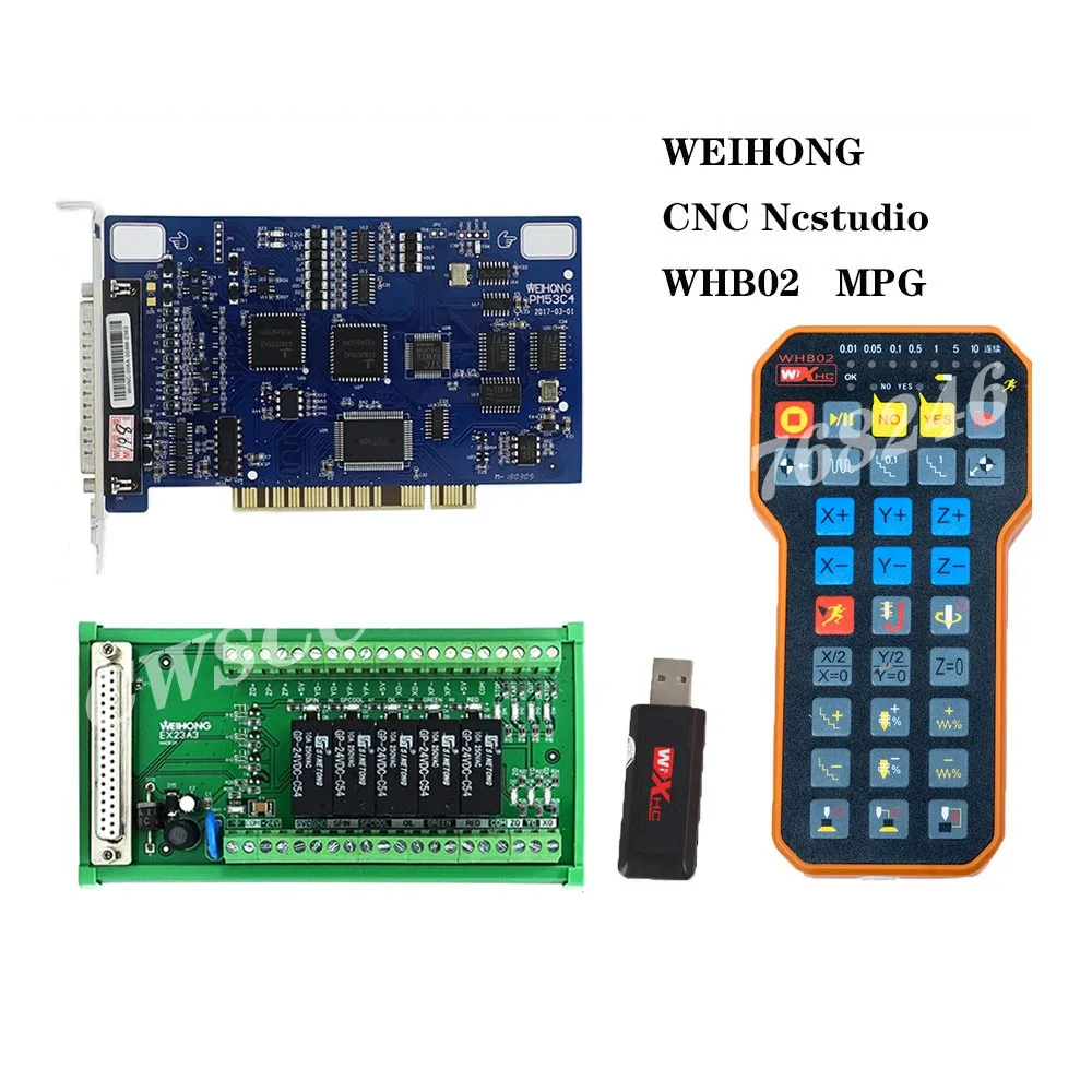 WEIHONG PM53C+WHB02 engraving machine motion control card instead of mach3 motion controller automatic tool setting
WEIHONG PM53C+WHB02 engraving machine motion control card instead of mach3 motion controller automatic tool setting