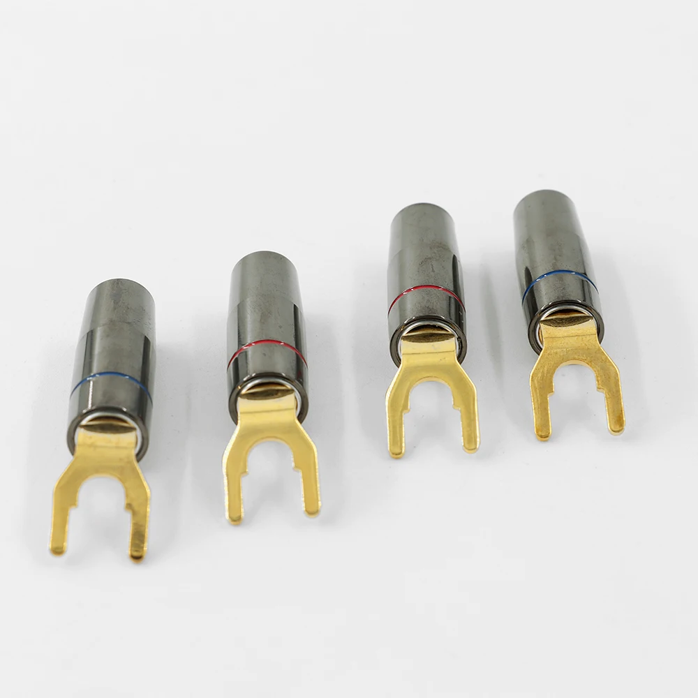 Премиальные четырехкаратные Y-образные клеммы из 24-каратного золота: аудиофильские латунные адаптеры EIZZ для двупроводных систем  
Премиальные четырехкаратные Y-образные клеммы из 24-каратного золота: аудиофильские латунные адаптеры EIZZ для двупроводных систем 