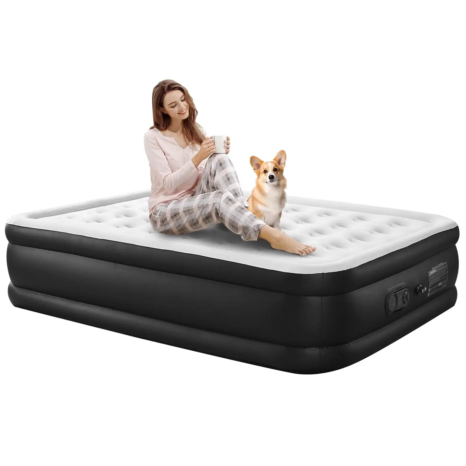 Twin Air Mattress, 16 Inches Adjustable with Built-in High Capacity Pump
Twin Air Mattress, 16 Inches Adjustable with Built-in High Capacity Pump