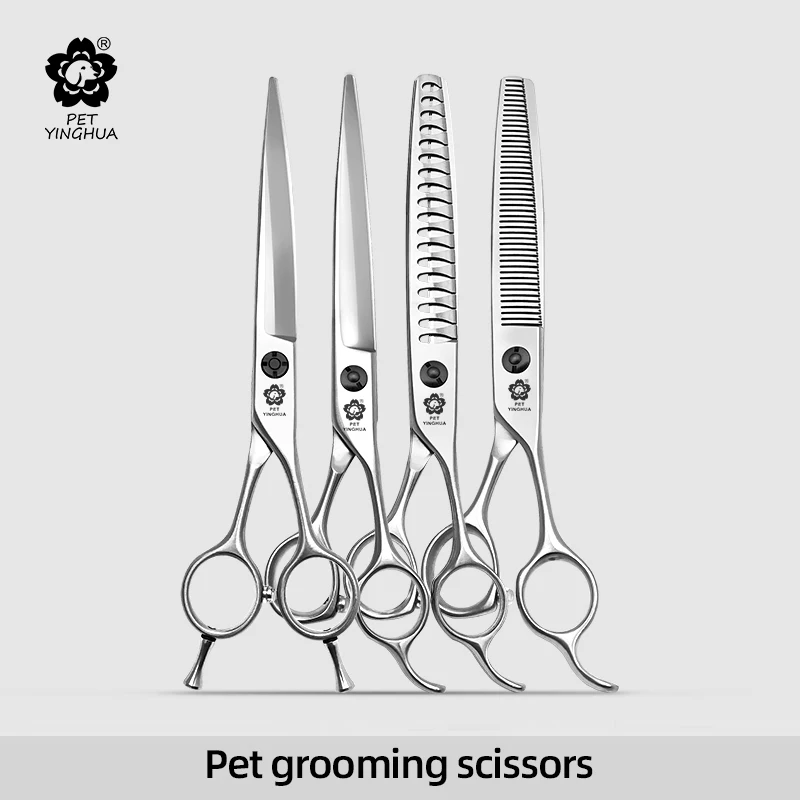 Yinghua Pet Grooming Scissors - Straight/Curved/Fish Bone/Tooth Scissors High-end
Yinghua Pet Grooming Scissors - Straight/Curved/Fish Bone/Tooth Scissors High-end