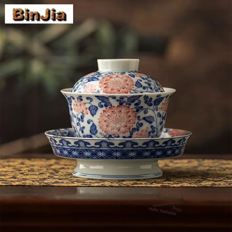 180ml Underglaze Red Corianderma Truncatula Gaiwan Aesthetic Tea Tureen Tea Bowl With Lid Kit Tea Maker Cover Bowl Cha Craft
180ml Underglaze Red Corianderma Truncatula Gaiwan Aesthetic Tea Tureen Tea Bowl With Lid Kit Tea Maker Cover Bowl Cha Craft