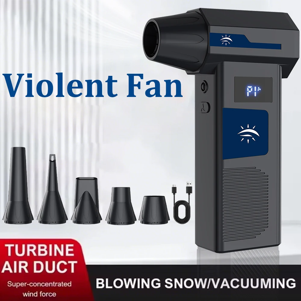 130000RPM Electric Air Blower Powerful Turbo Fan Jet Multi-Purpose Rechargeable Blower Brushless Motor Car/PC/Home/Outdoor Tool
130000RPM Electric Air Blower Powerful Turbo Fan Jet Multi-Purpose Rechargeable Blower Brushless Motor Car/PC/Home/Outdoor Tool
