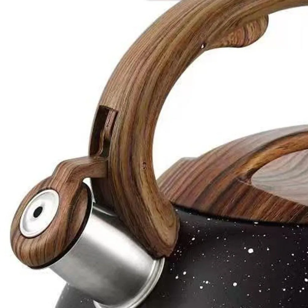 Чайник со свистком из нержавеющей стали с деревянной ручкой, портативный газовый индукционный чайник, 3 л, кухонные принадлежности, чайник для отеля, кухня 
Чайник со свистком из нержавеющей стали с деревянной ручкой, портативный газовый индукционный чайник, 3 л, кухонные принадлежности, чайник для отеля, кухня