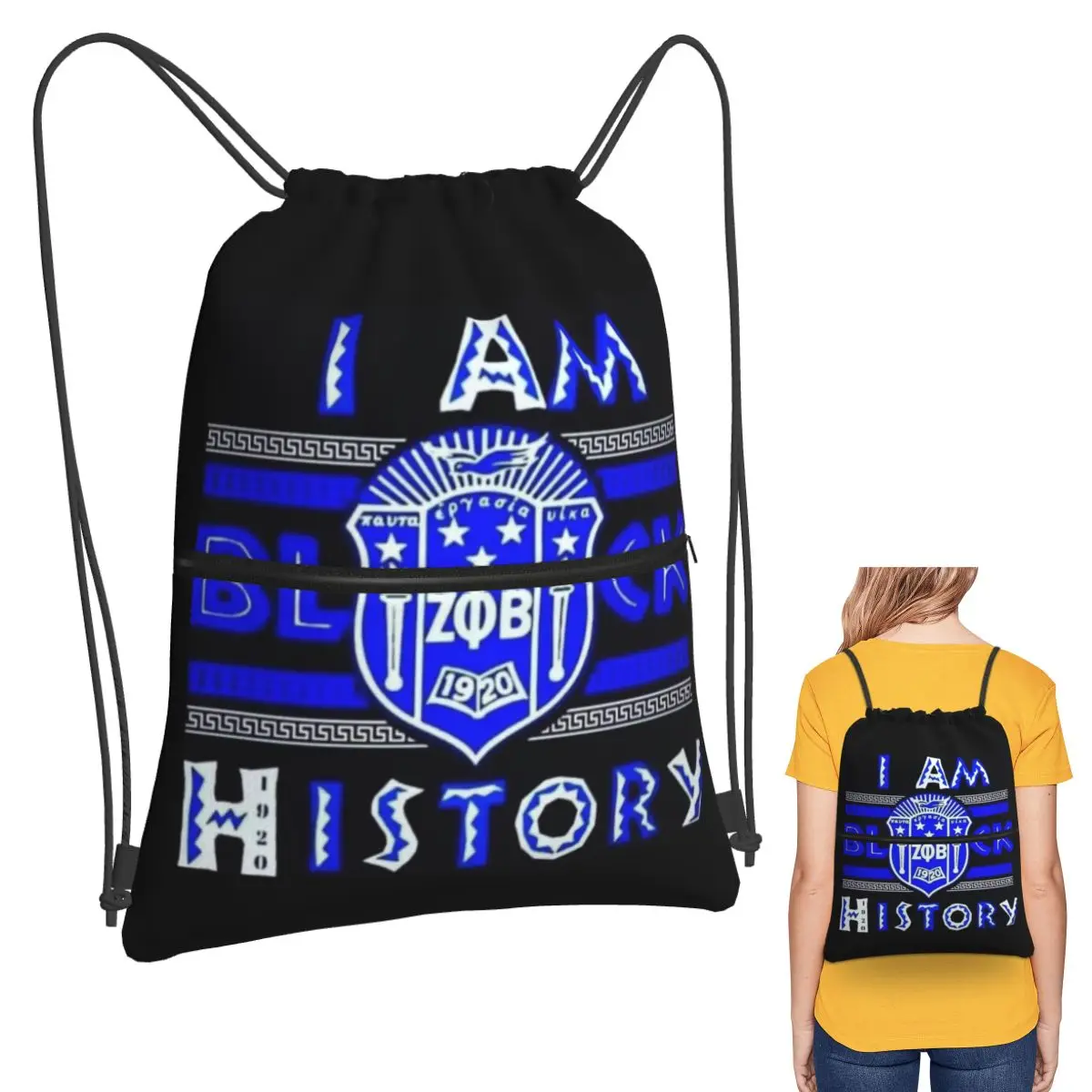 Zeta Phi Beta Greek Letter 1920 ZOB Backpacks Multi-function Drawstring Bags Sundries Bag Book Bags for Man Woman School
Zeta Phi Beta Greek Letter 1920 ZOB Backpacks Multi-function Drawstring Bags Sundries Bag Book Bags for Man Woman School