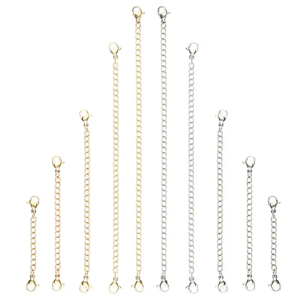 10Pcs Necklace Stainless Steel Chain Bracelet Extension Lobster Clasp Necklace Jewellery Accessories
10Pcs Necklace Stainless Steel Chain Bracelet Extension Lobster Clasp Necklace Jewellery Accessories
