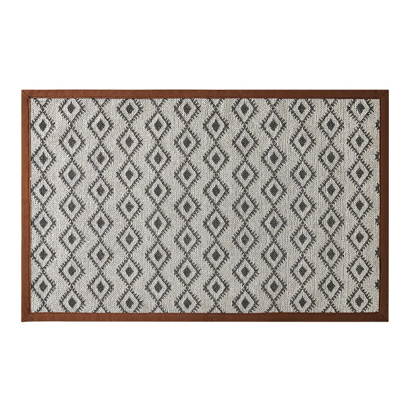 Wool jute carpet living room simple American plaid sofa blanket bedroom bedside blanket
Wool jute carpet living room simple American plaid sofa blanket bedroom bedside blanket