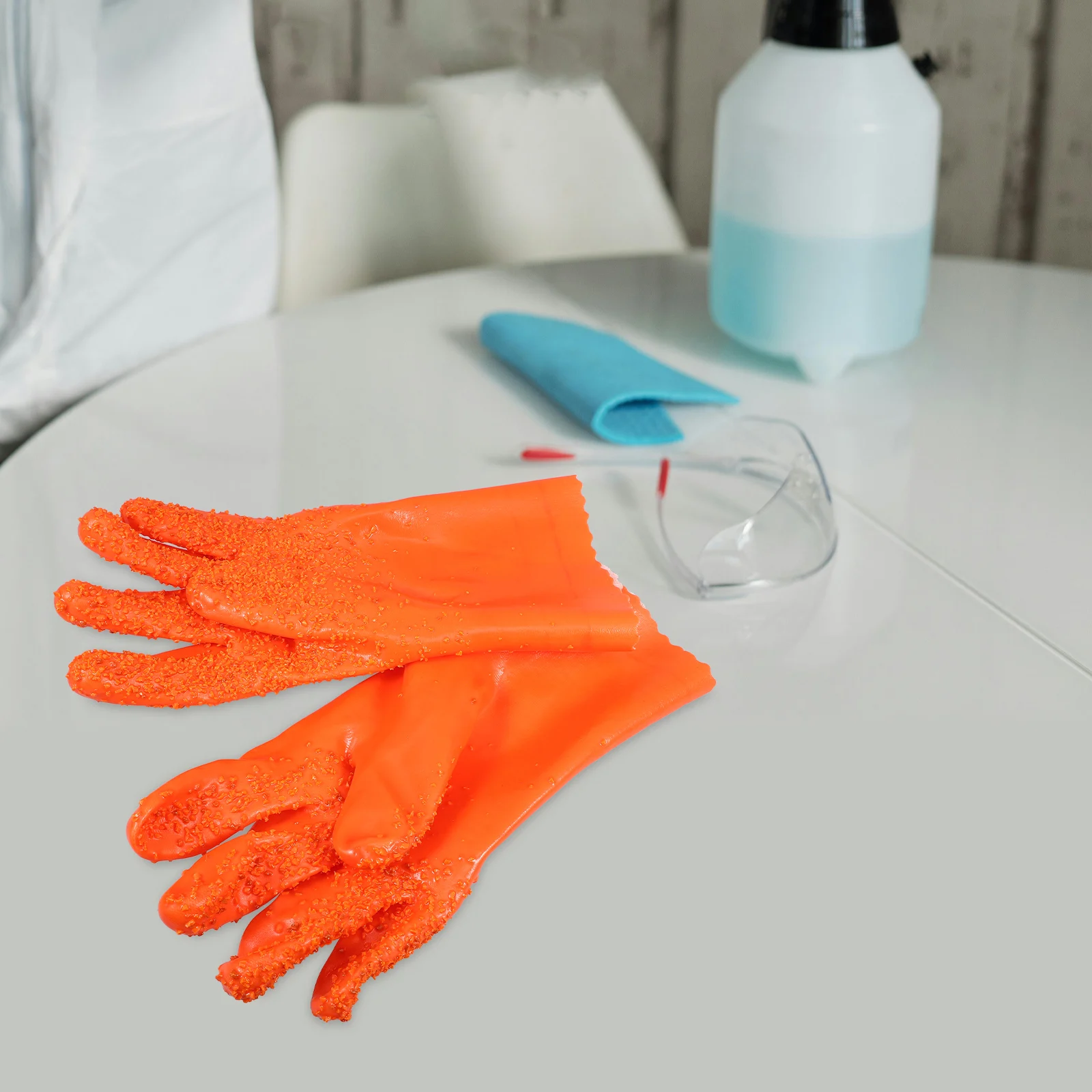 Thickened Oil-resistant PVC Gloves Men Outdoor Work Water Proof Non-slip Orange Protective Labor Gloves Acid Alkali
Thickened Oil-resistant PVC Gloves Men Outdoor Work Water Proof Non-slip Orange Protective Labor Gloves Acid Alkali