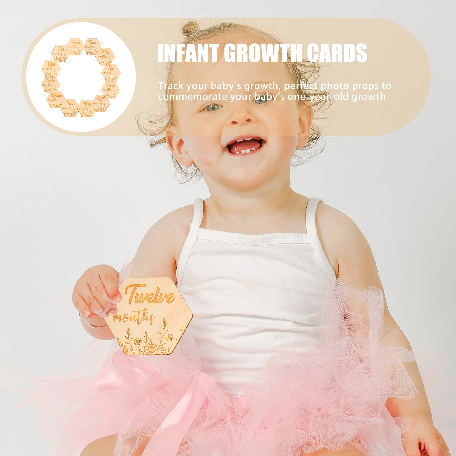 12pcs Growth Cards Wooden Milestone Month Photo Props Newborn Commemorative Baby Growth Cards Infant Birthday Supplies
12pcs Growth Cards Wooden Milestone Month Photo Props Newborn Commemorative Baby Growth Cards Infant Birthday Supplies