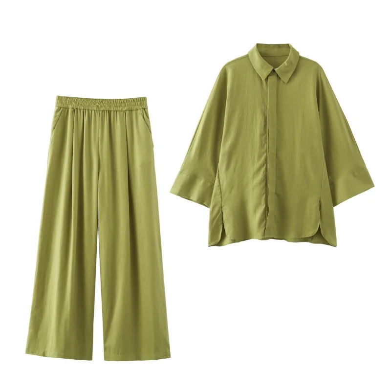 Taop & Summer New Women's Clothing Commute Style Wide Sleeve Linen Shirt Wide Leg Pants
Taop & Summer New Women's Clothing Commute Style Wide Sleeve Linen Shirt Wide Leg Pants