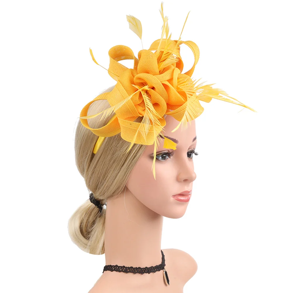 Retro Hair Accessories Elegant Fascinators Hat for Women Yellow 20s Tea Party Decorations Bridal Prom Headpiece
Retro Hair Accessories Elegant Fascinators Hat for Women Yellow 20s Tea Party Decorations Bridal Prom Headpiece