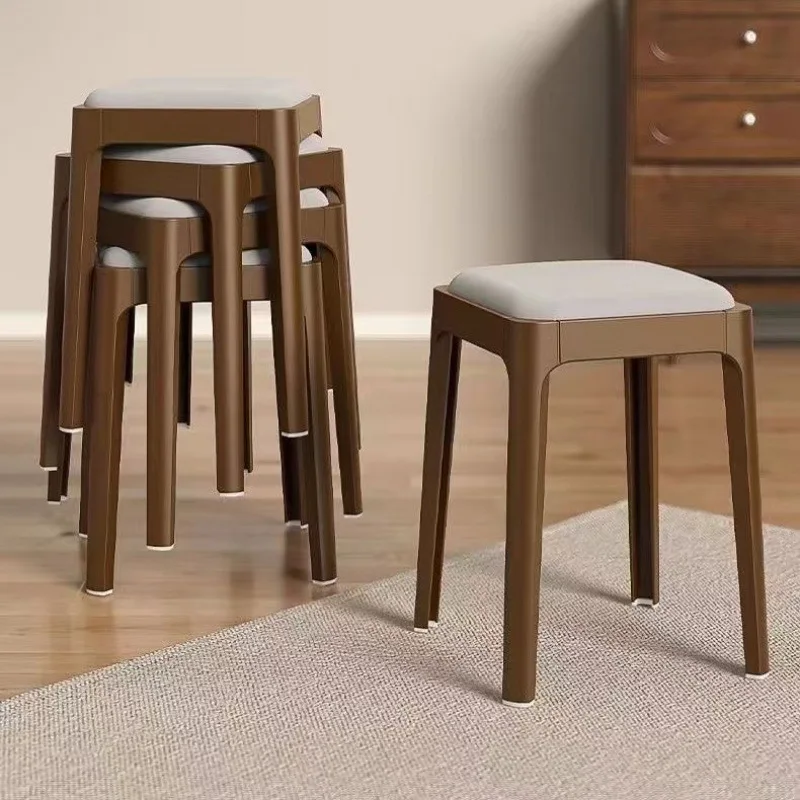 Stackable Plastic Padded Square Stool Brown Legs 45cm Height for Home Cafe Restaurant
Stackable Plastic Padded Square Stool Brown Legs 45cm Height for Home Cafe Restaurant