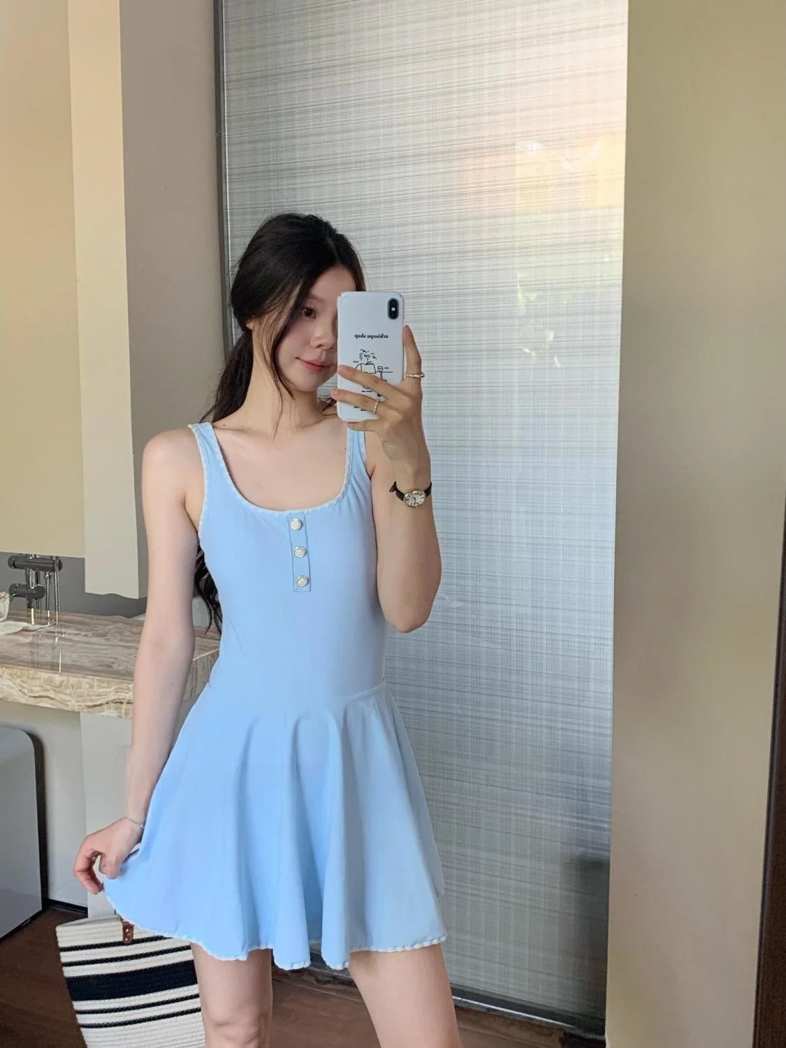 Ele Bal One-Piece Swimsuit for Women Conservative Thermal Bath Swimming Suit 2026 New Sle High-End Feeling Slimming
Ele Bal One-Piece Swimsuit for Women Conservative Thermal Bath Swimming Suit 2026 New Sle High-End Feeling Slimming