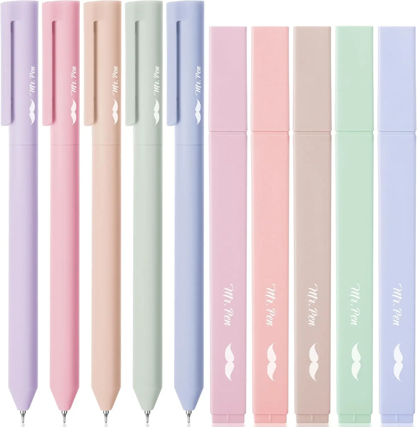 Aesthetic Highlighters and Gel Pens, 10 Pack, No Bleed Ink, Assorted Colors for Note-Taking
Aesthetic Highlighters and Gel Pens, 10 Pack, No Bleed Ink, Assorted Colors for Note-Taking